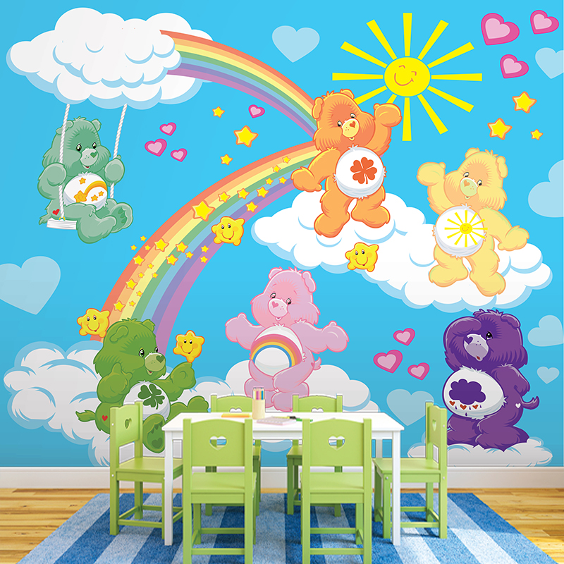 Foto tapeta Care Bears na dugi na zidu